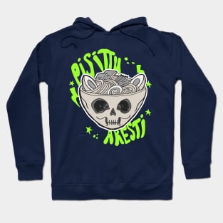 Ramen Skull Cat Pisittu Aresti - by Miskel Design Hoodie